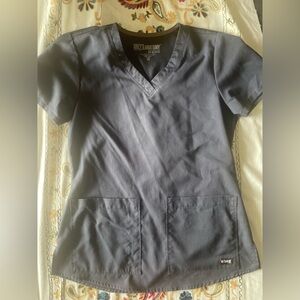 Grey's Anatomy Charcoal Scrub Top